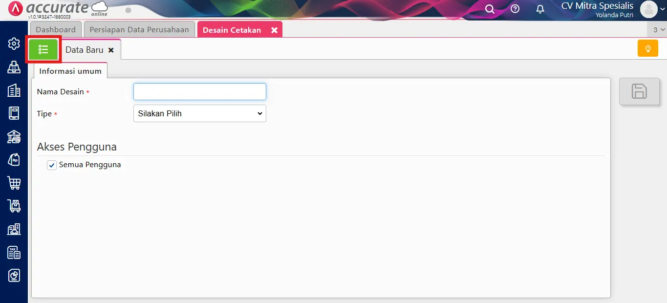 cara menampilkan terbilang di faktur penjualan